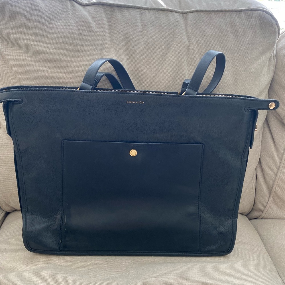 Louise et Cie Briefcase Work Bag Tote Black